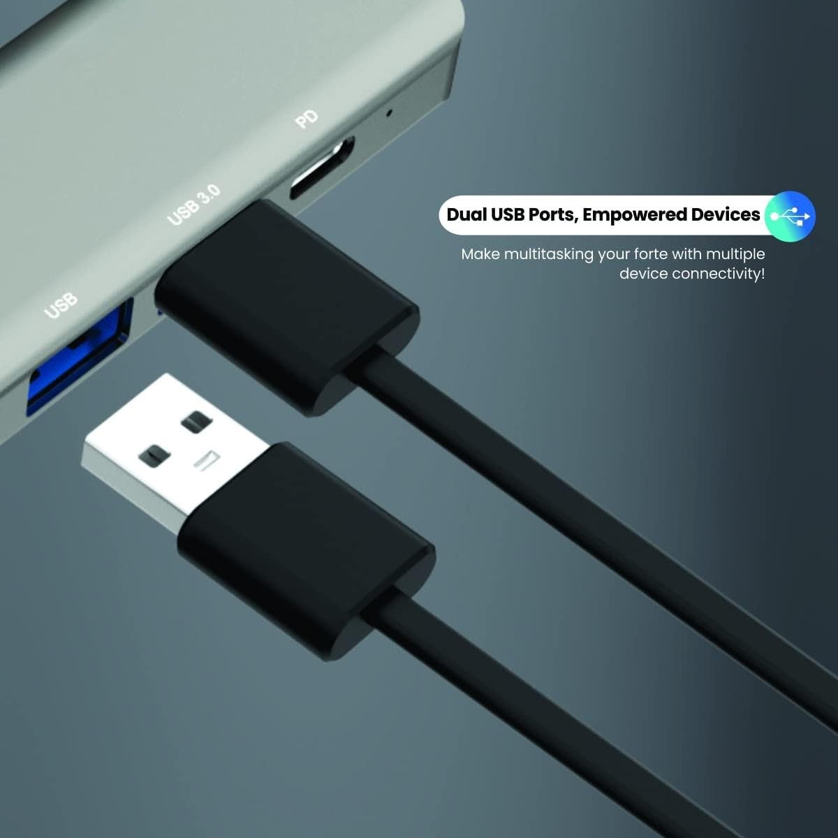 Zenonix 7-in-1 Type C- Docking Station with 4K HDMI,1xUSB 3.0, 1xUSB 2.0 & 2xTypeC 3.0 PD 100W Charging Port, SD & Micro SD Slot,for All Type C Devices- MacBook,Laptop, 6 Months Warranty